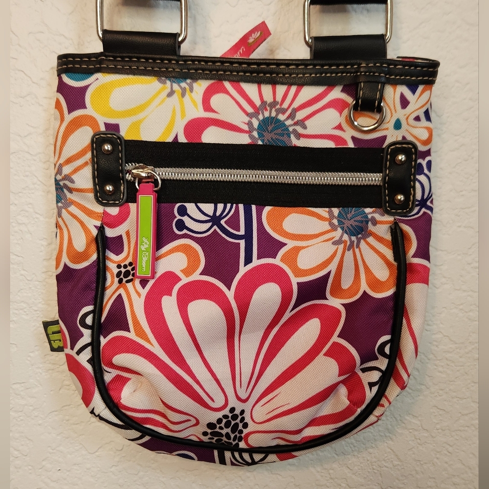 Lily Bloom Floral Crossbody Bag with Adjustable Strap